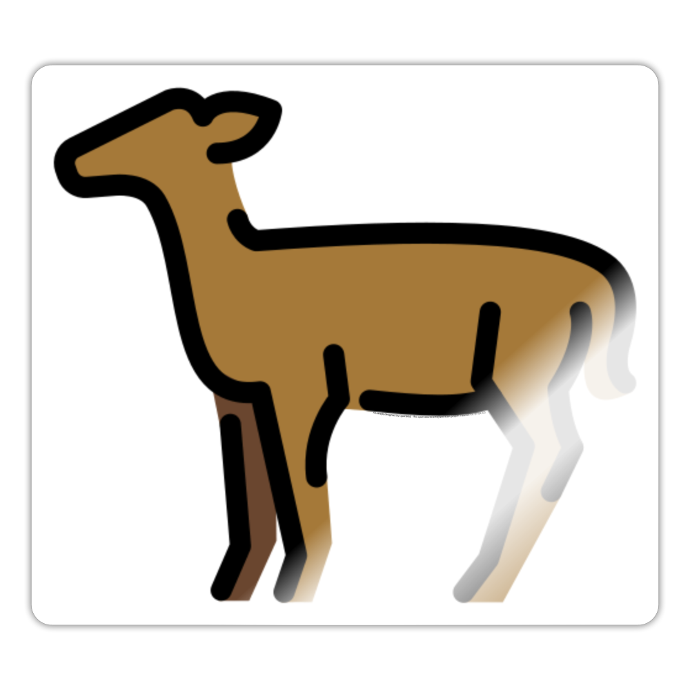 Doe Moji Sticker - Emoji.Express - white glossy