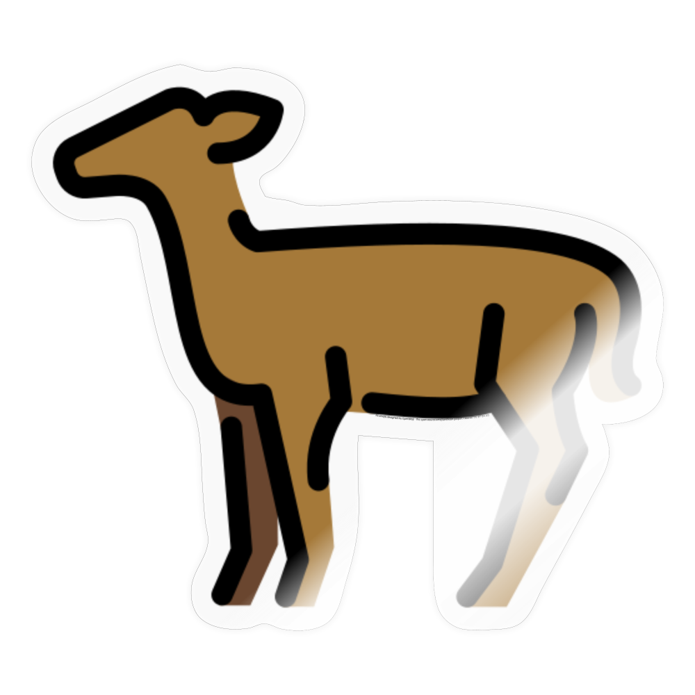 Doe Moji Sticker - Emoji.Express - transparent glossy