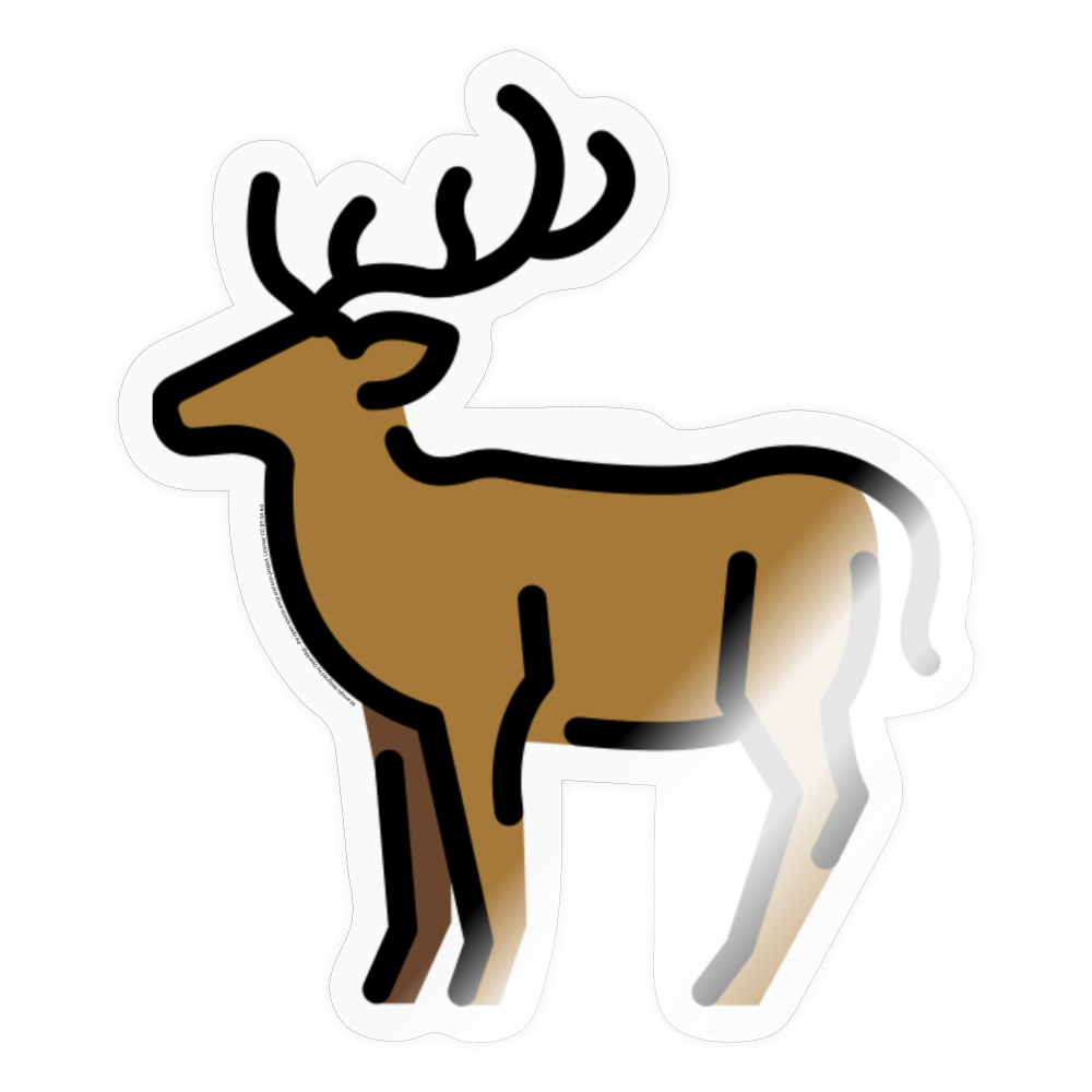 Deer Moji Sticker - Emoji.Express - transparent glossy