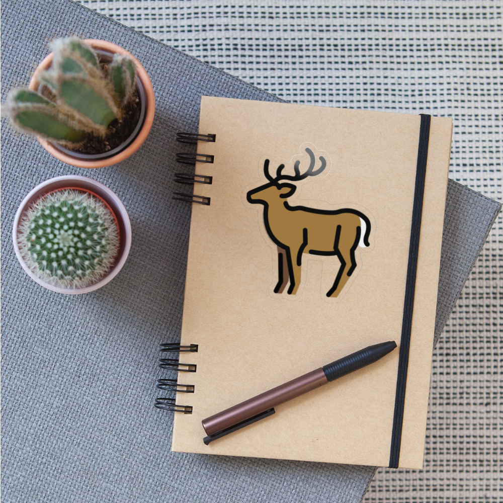 Deer Moji Sticker - Emoji.Express - transparent glossy