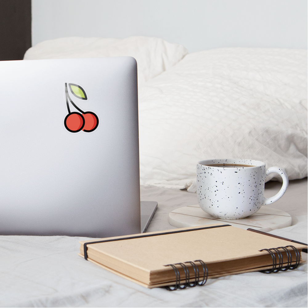Cherries Moji Sticker - Emoji.Express - transparent glossy