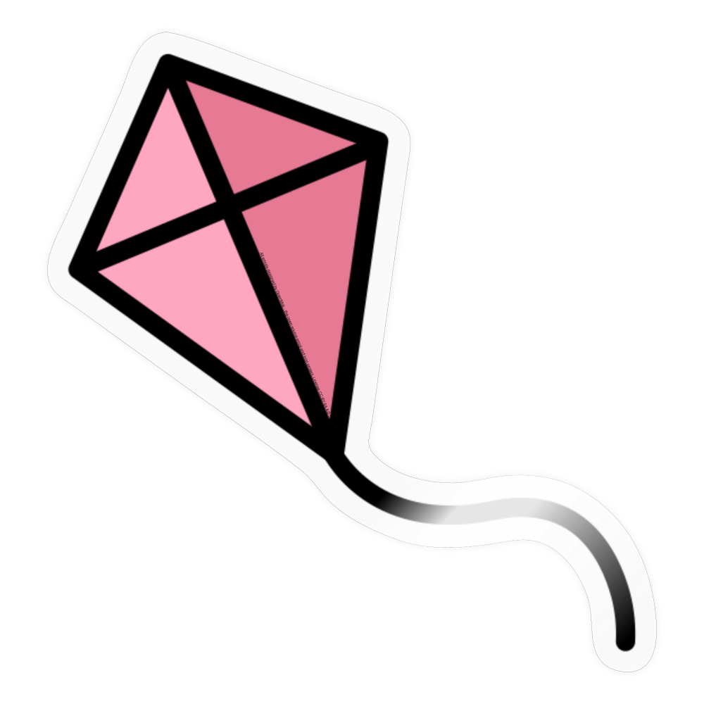 Kite Moji Sticker - Emoji.Express - transparent glossy
