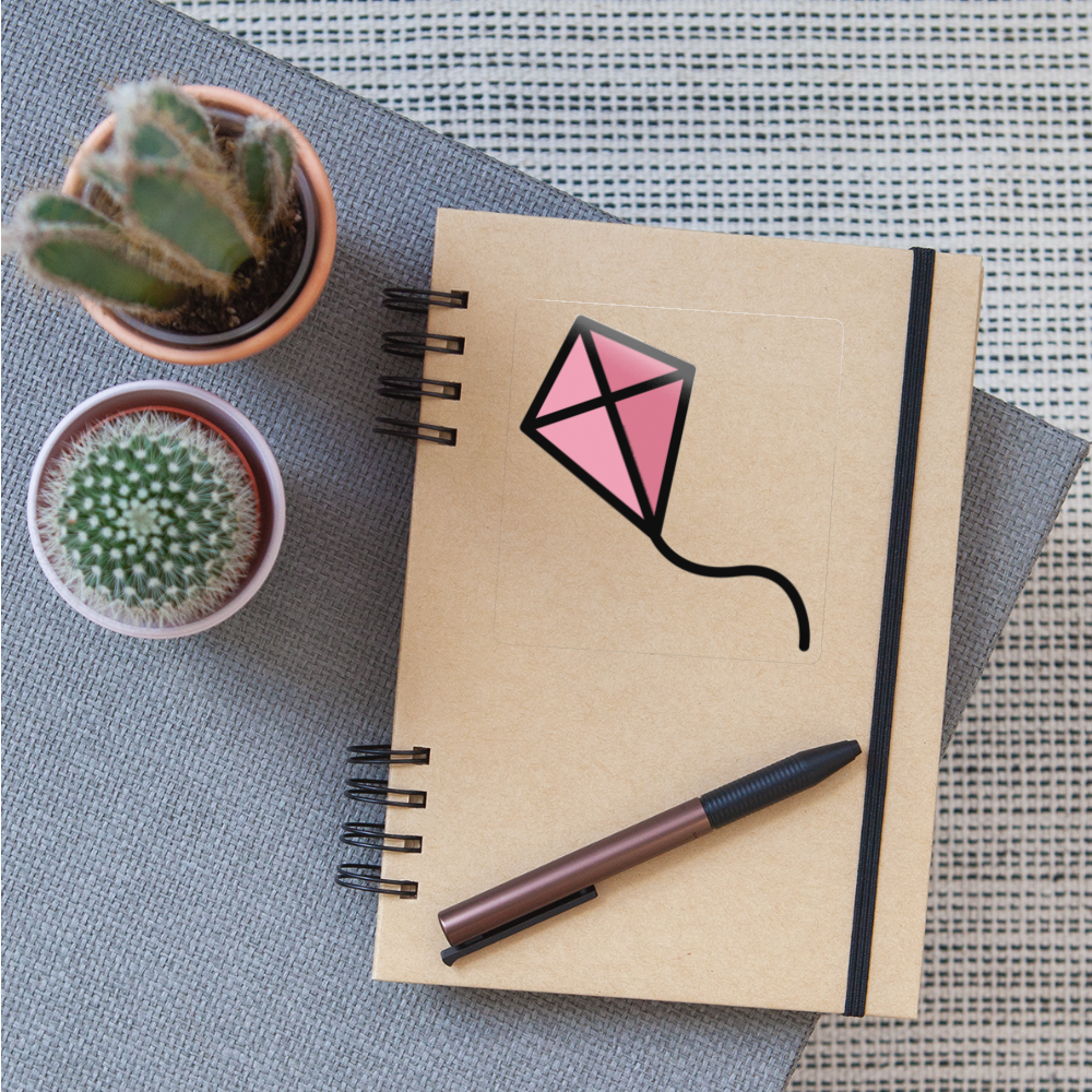 Kite Moji Sticker - Emoji.Express - transparent glossy
