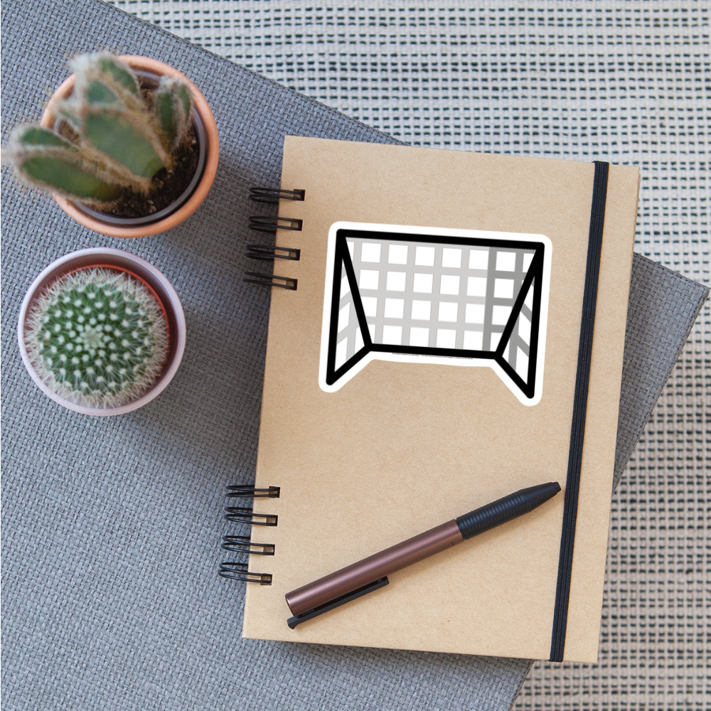 Goal Net Moji Sticker - Emoji.Express - white matte