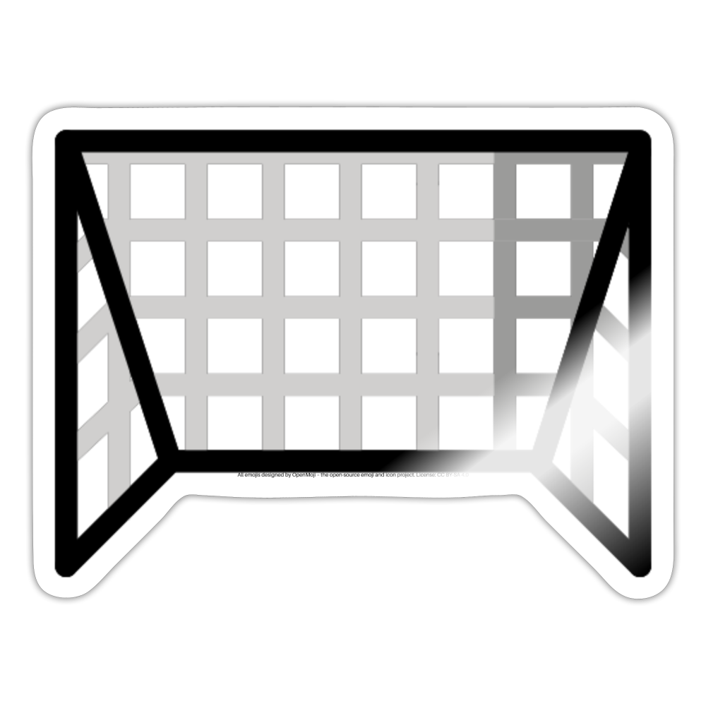 Goal Net Moji Sticker - Emoji.Express - white glossy
