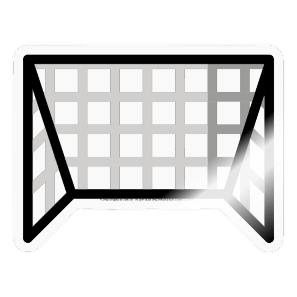 Goal Net Moji Sticker - Emoji.Express - transparent glossy