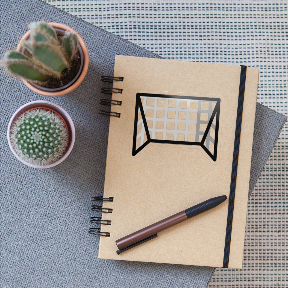 Goal Net Moji Sticker - Emoji.Express - transparent glossy