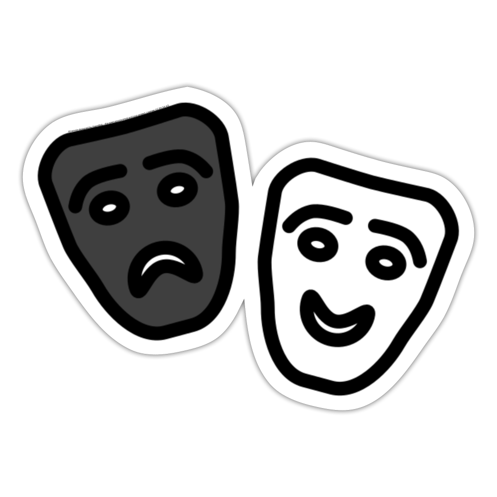 Performing Arts Moji Sticker - Emoji.Express - white matte