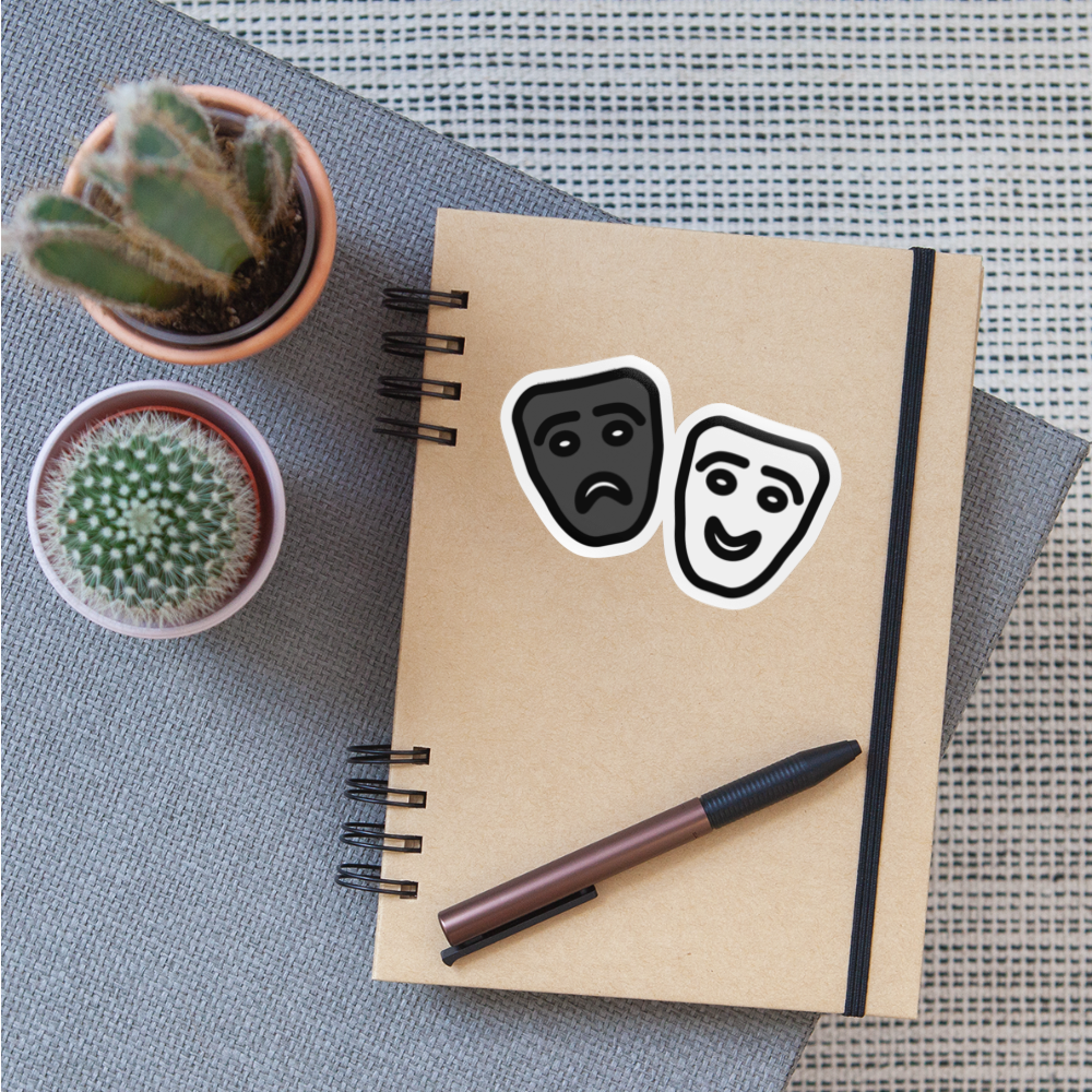 Performing Arts Moji Sticker - Emoji.Express - white glossy