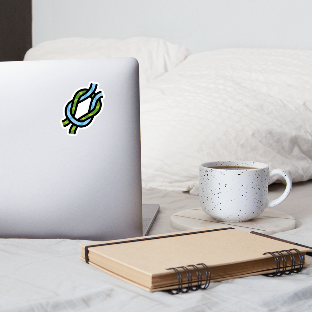 Knot Moji Sticker - Emoji.Express - white matte