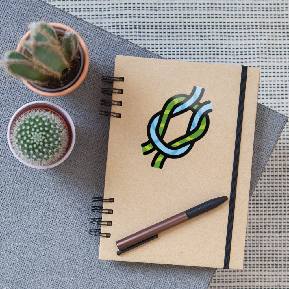 Knot Moji Sticker - Emoji.Express - transparent glossy
