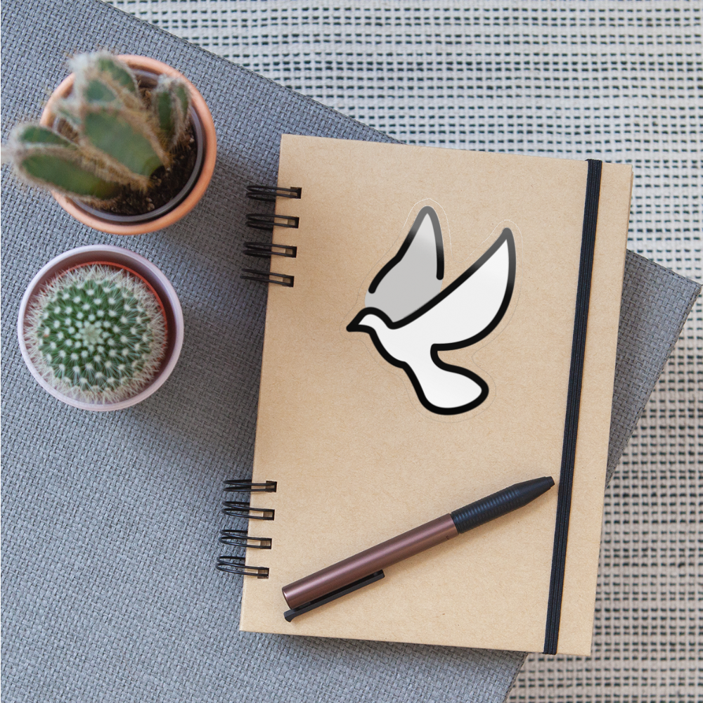 Dove Moji Sticker - Emoji.Express - transparent glossy