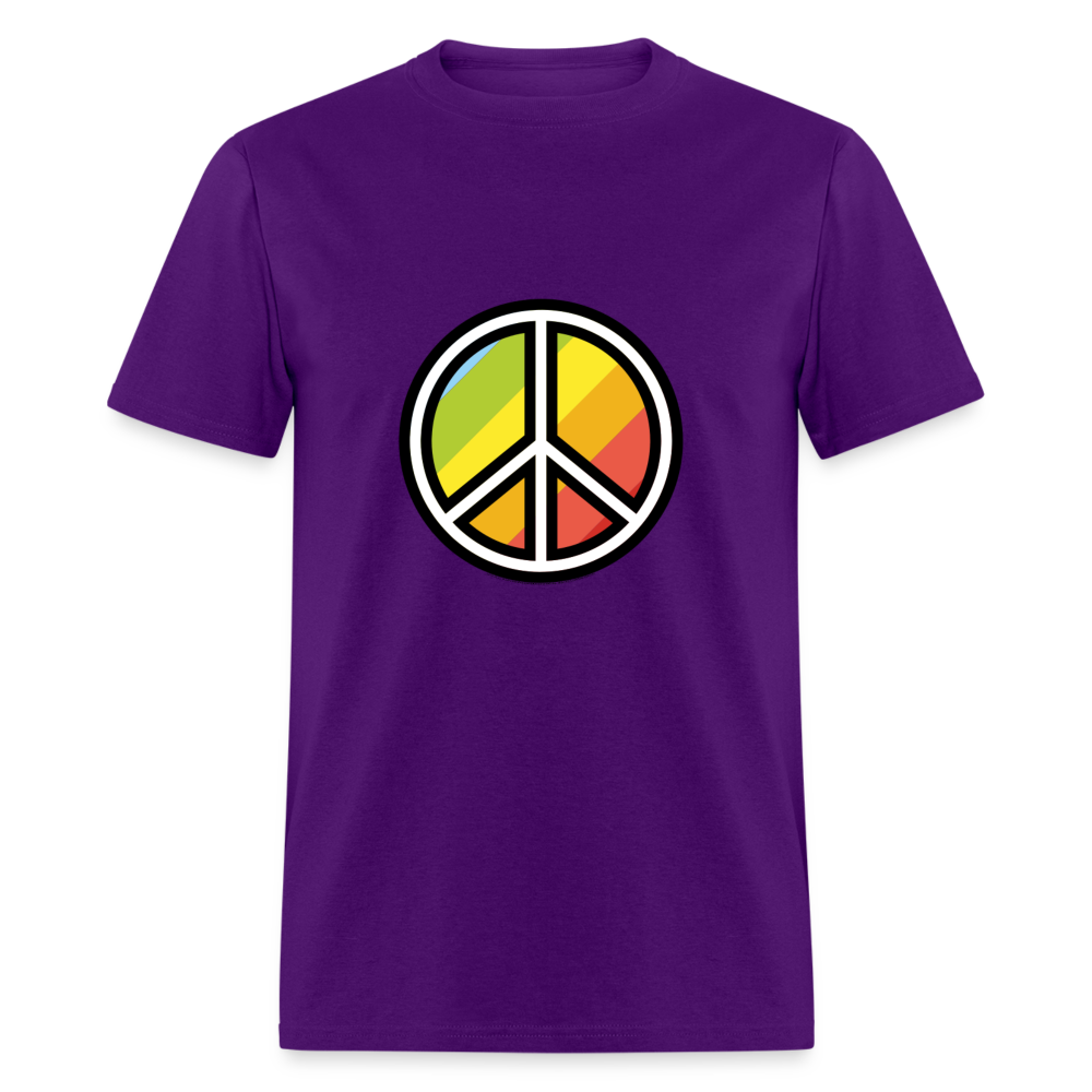 Peace Symbol Moji Unisex Classic T-Shirt - Emoji.Express - purple