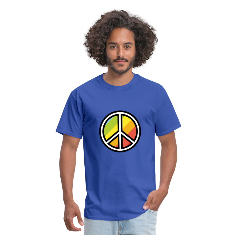 Peace Symbol Moji Unisex Classic T-Shirt - Emoji.Express - royal blue