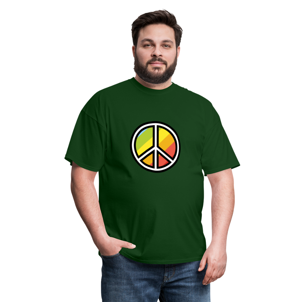 Peace Symbol Moji Unisex Classic T-Shirt - Emoji.Express - forest green