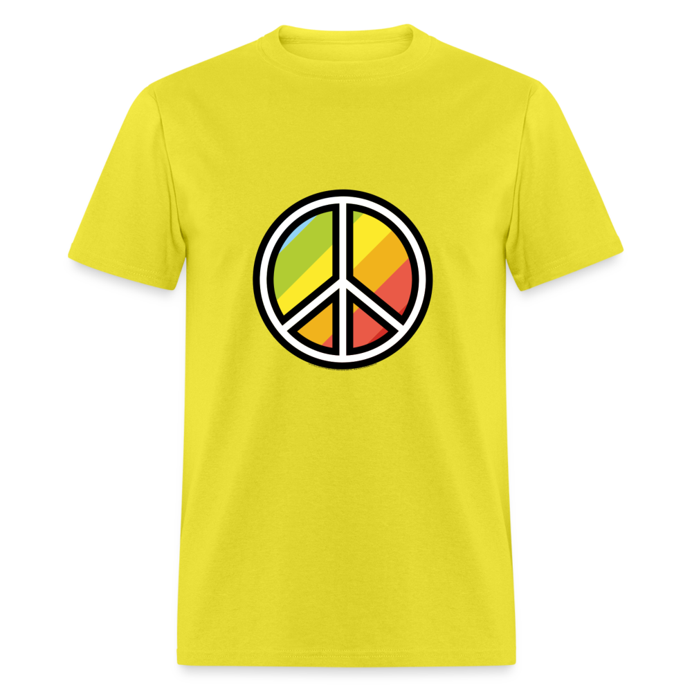 Peace Symbol Moji Unisex Classic T-Shirt - Emoji.Express - yellow