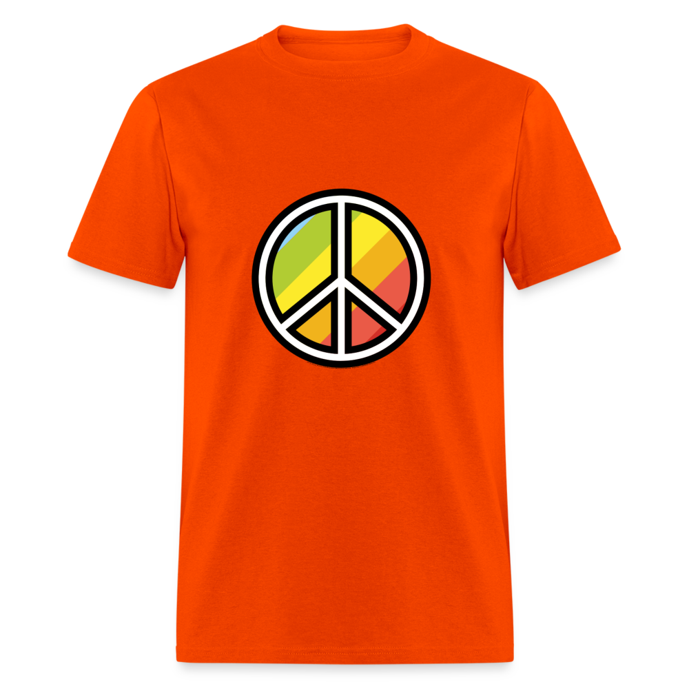 Peace Symbol Moji Unisex Classic T-Shirt - Emoji.Express - orange