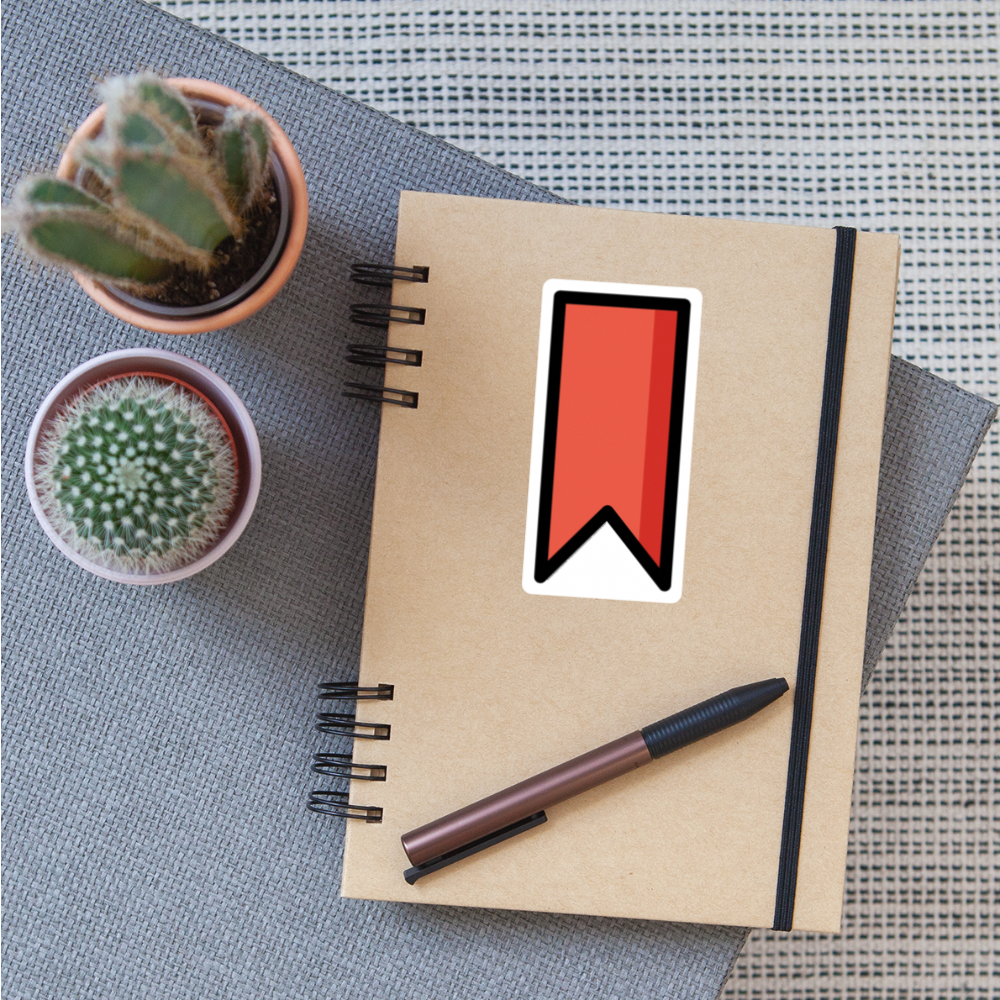 Bookmark Moji Sticker - Emoji.Express - white matte