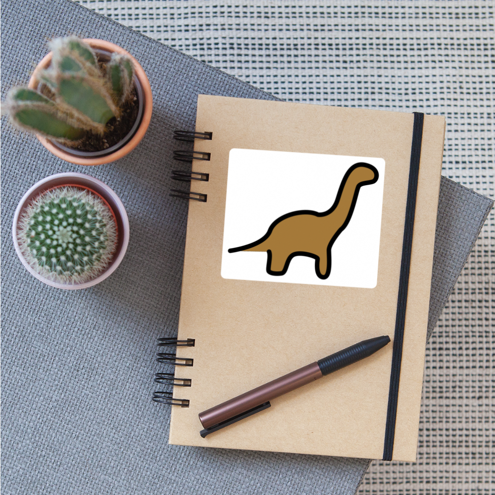 Sauropod Moji Sticker - Emoji.Express - white matte