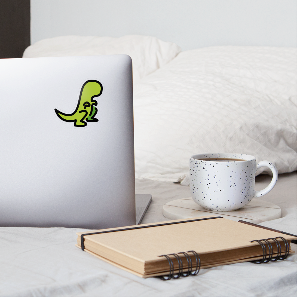 T-Rex Moji Sticker - Emoji.Express - transparent glossy