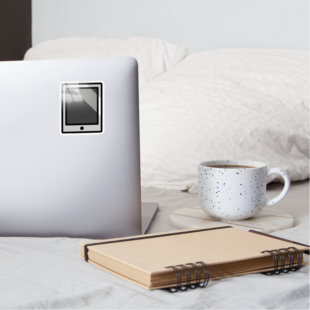 Tablet Moji Sticker - Emoji.Express - white glossy