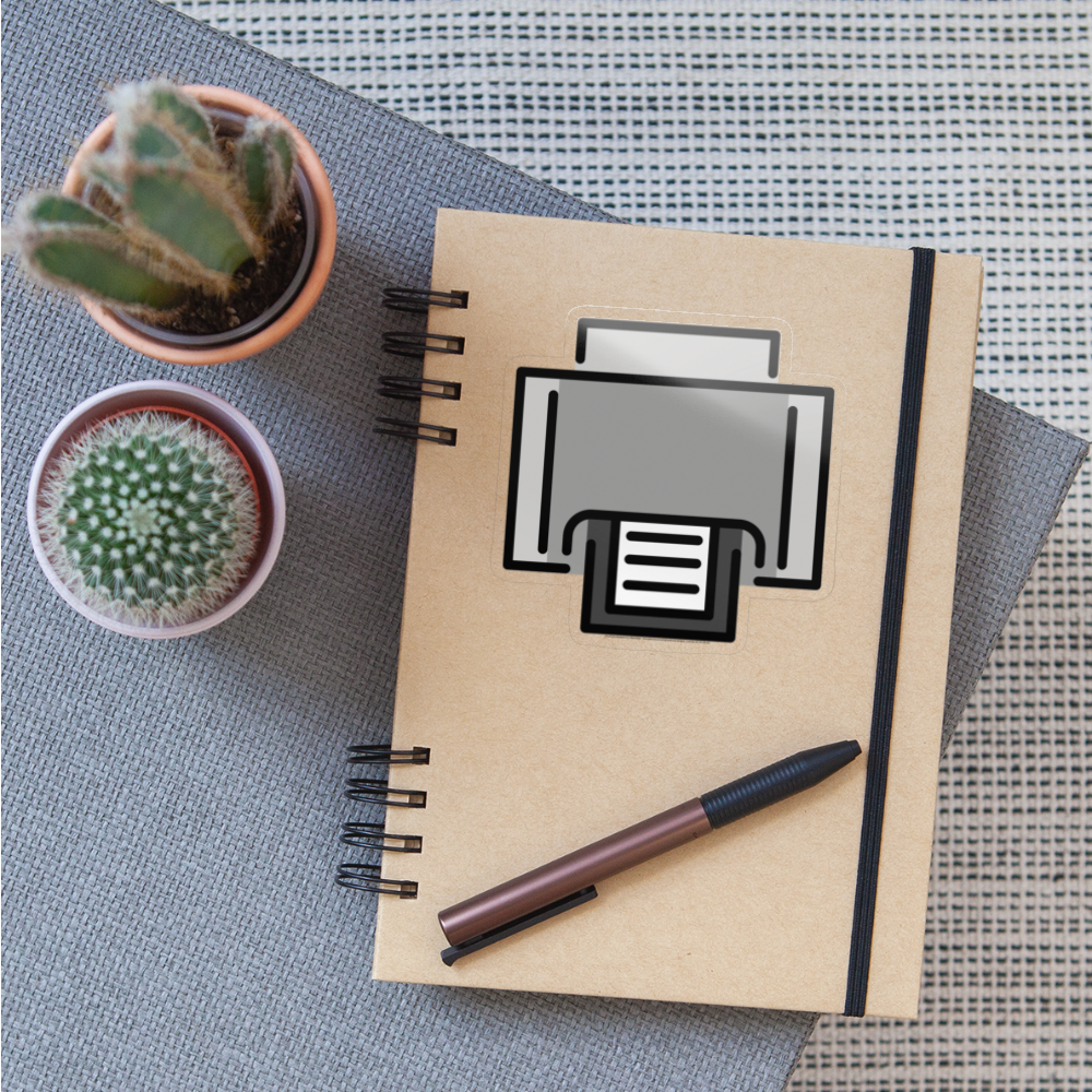 Printer Moji Sticker - Emoji.Express - transparent glossy