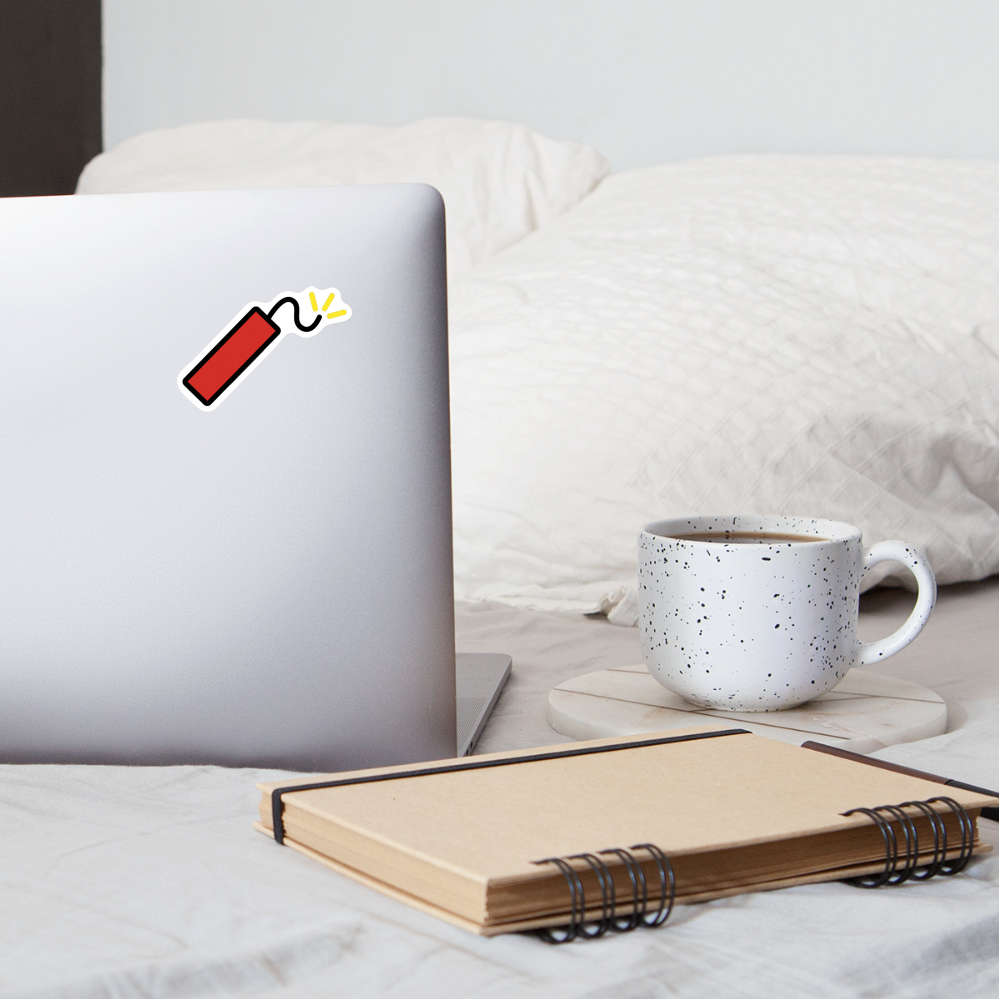 Firecracker Moji Sticker - Emoji.Express - white matte
