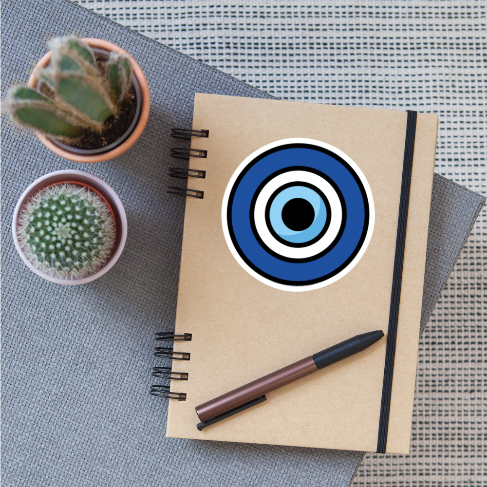 Nazar Amulet Moji Sticker - Emoji.Express - white matte