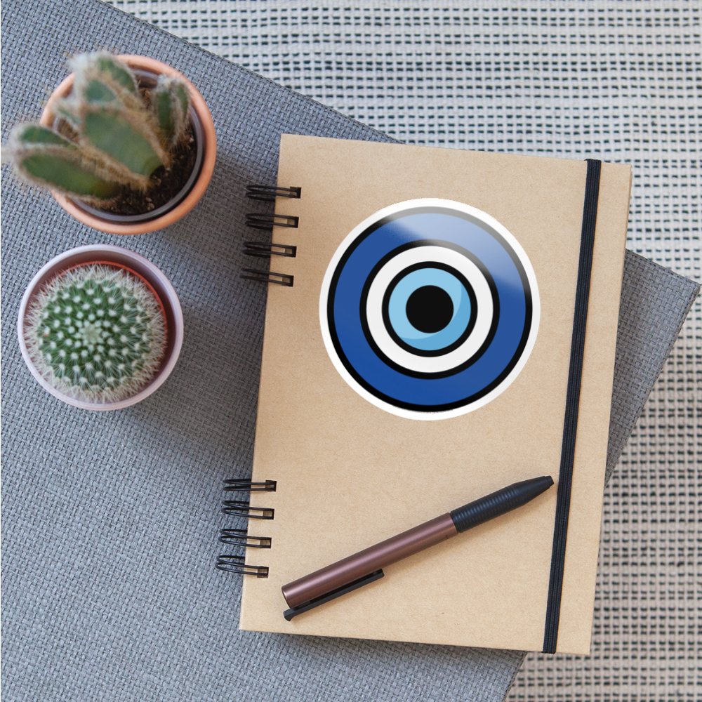Nazar Amulet Moji Sticker - Emoji.Express - white glossy