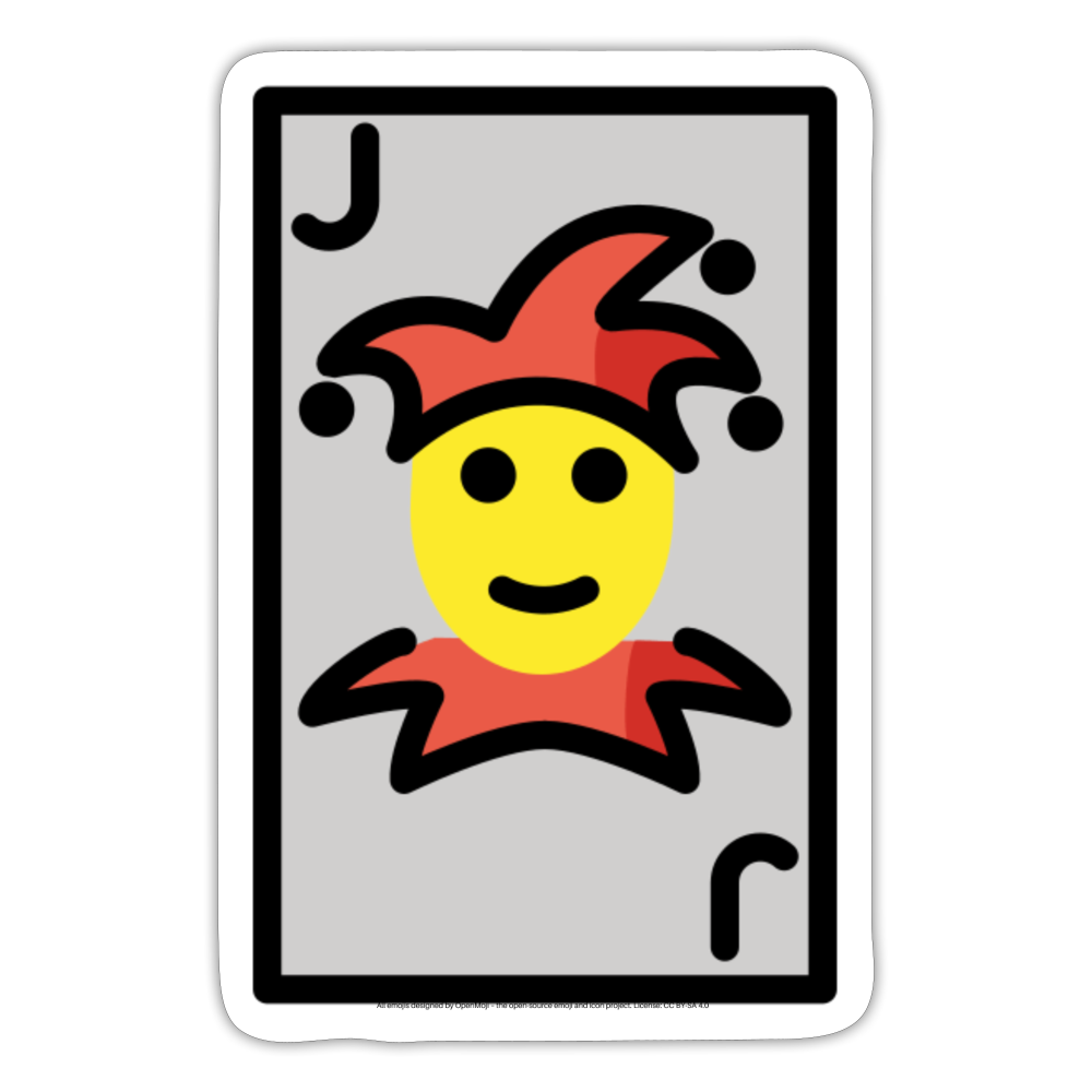 Joker Moji Sticker - Emoji.Express - white matte