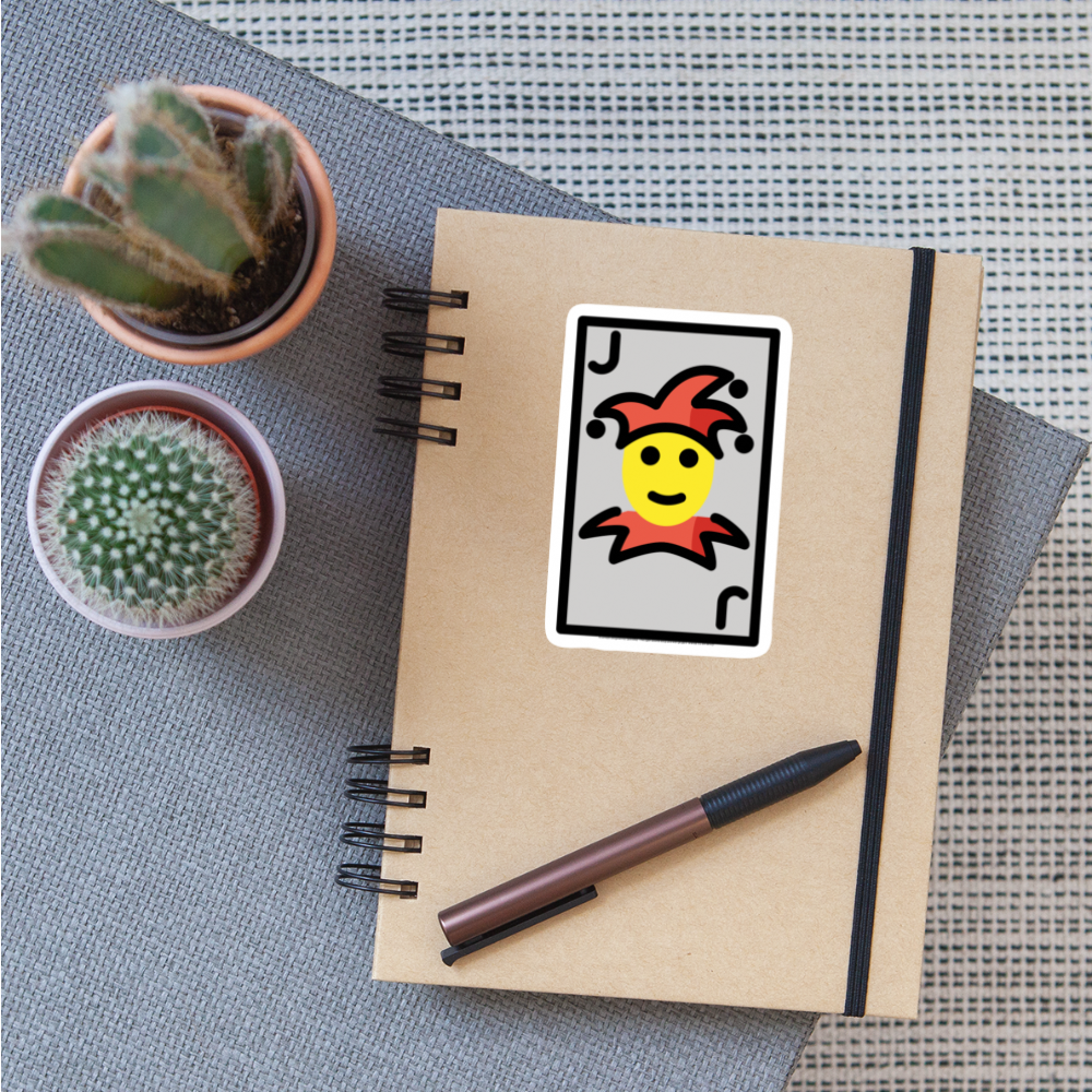 Joker Moji Sticker - Emoji.Express - white matte