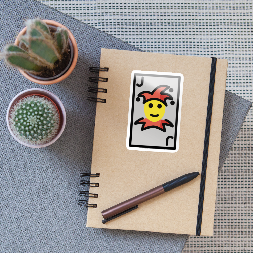 Joker Moji Sticker - Emoji.Express - white glossy