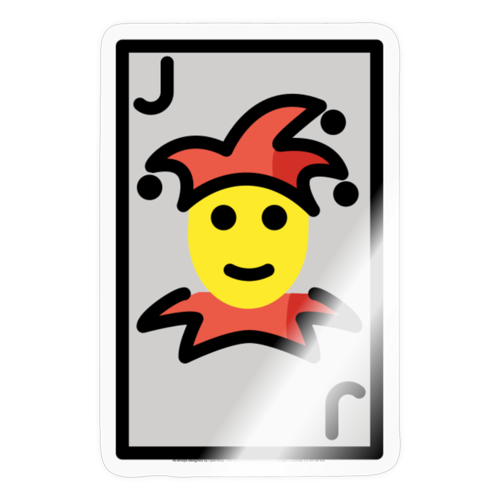 Joker Moji Sticker - Emoji.Express - transparent glossy