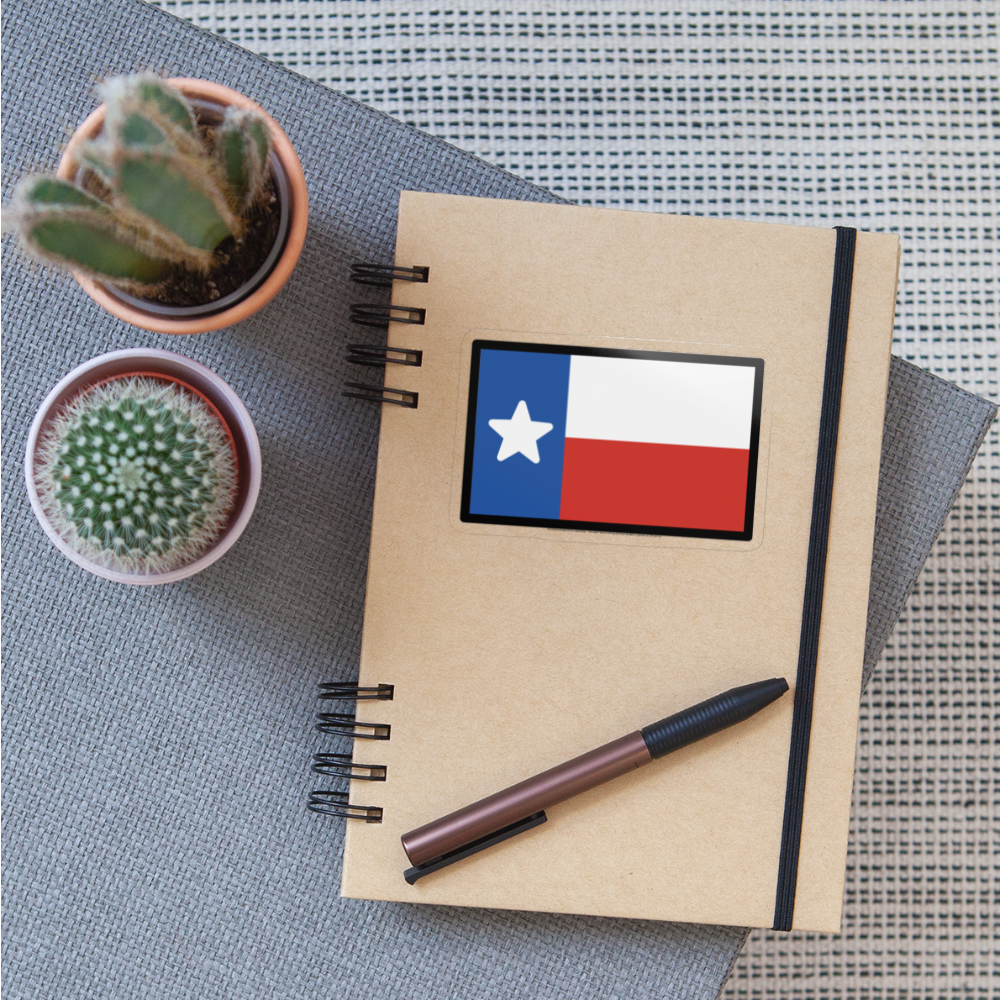 Texas Flag Moji Sticker - Emoji.Express - transparent glossy