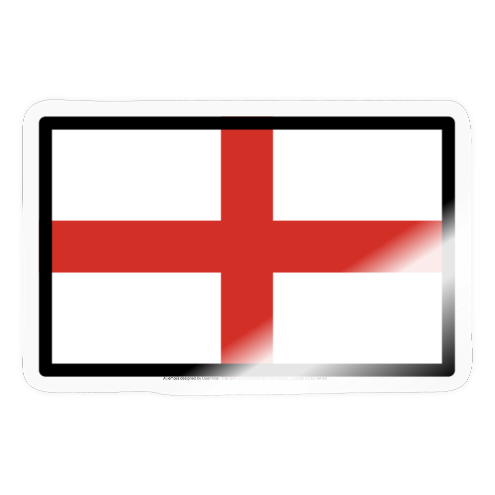 Flag: England Moji Sticker - Emoji.Express - transparent glossy
