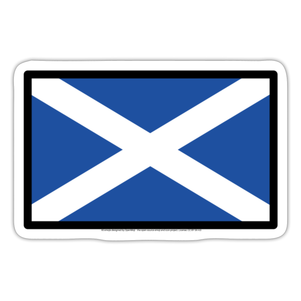 Flag: Scotland Moji Sticker - Emoji.Express - white matte