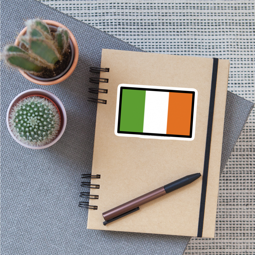 Flag: Ireland Moji Sticker - Emoji.Express - white matte