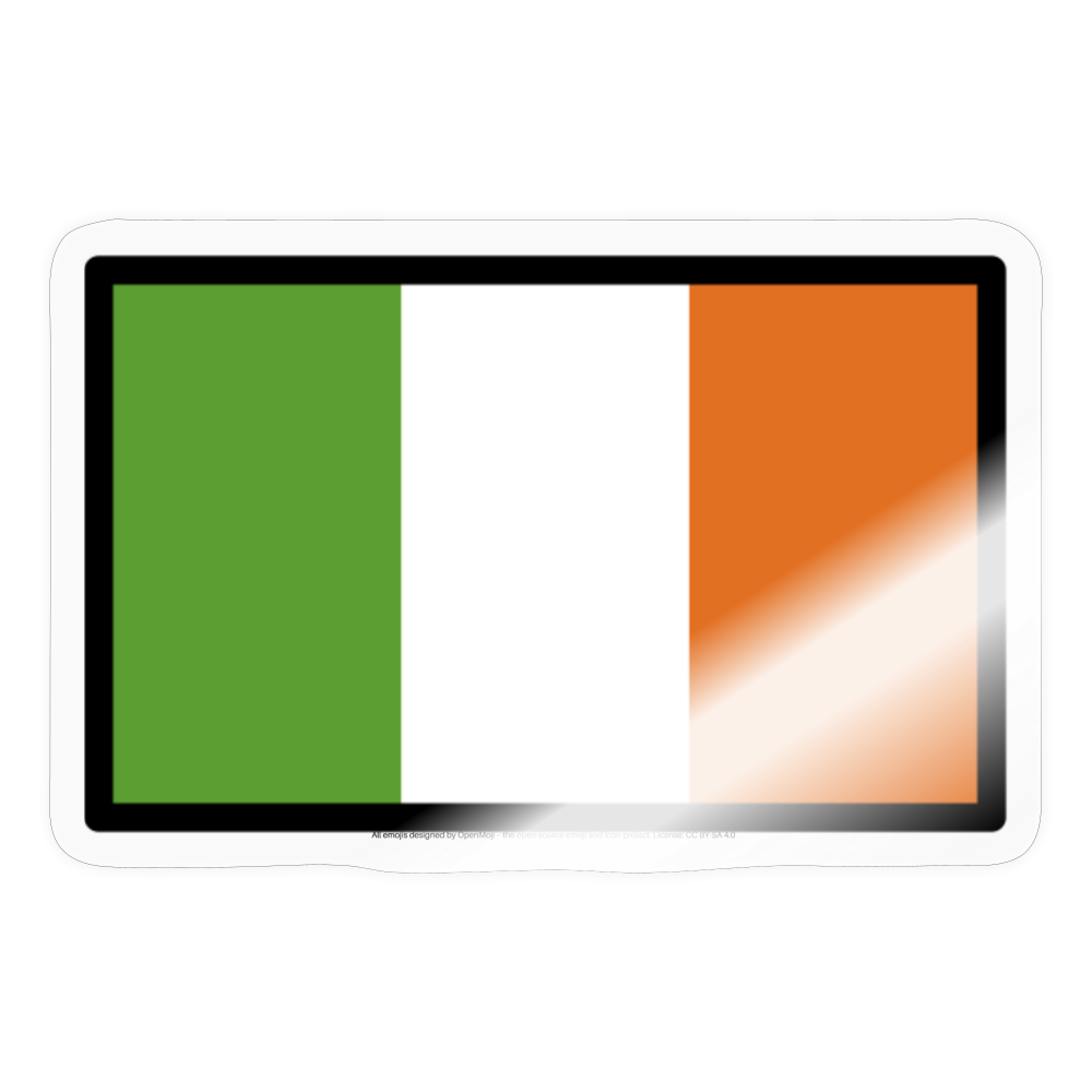 Flag: Ireland Moji Sticker - Emoji.Express - transparent glossy