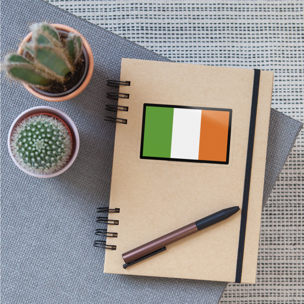 Flag: Ireland Moji Sticker - Emoji.Express - transparent glossy