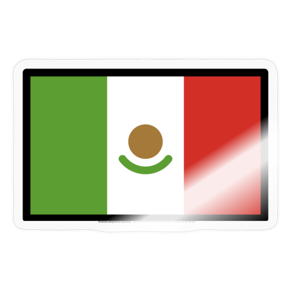 Flag: Mexico Moji Sticker - Emoji.Express - transparent glossy