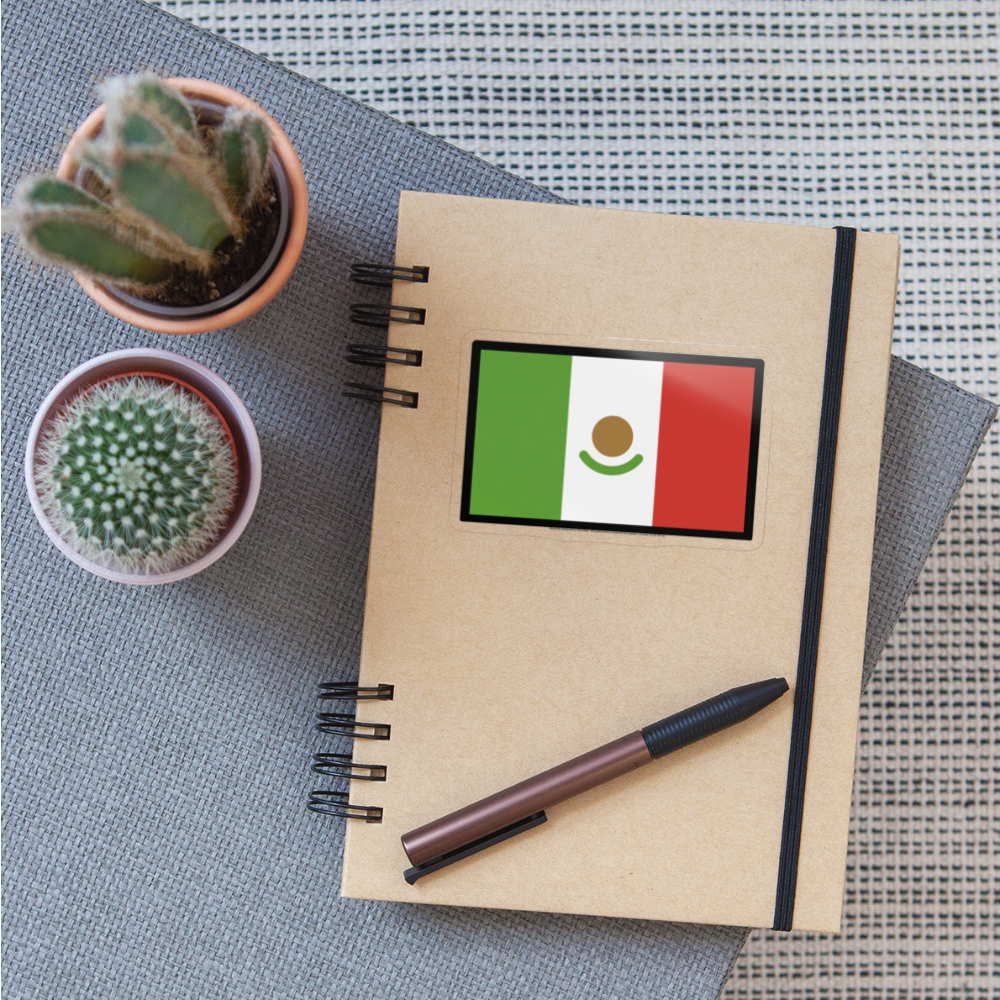 Flag: Mexico Moji Sticker - Emoji.Express - transparent glossy