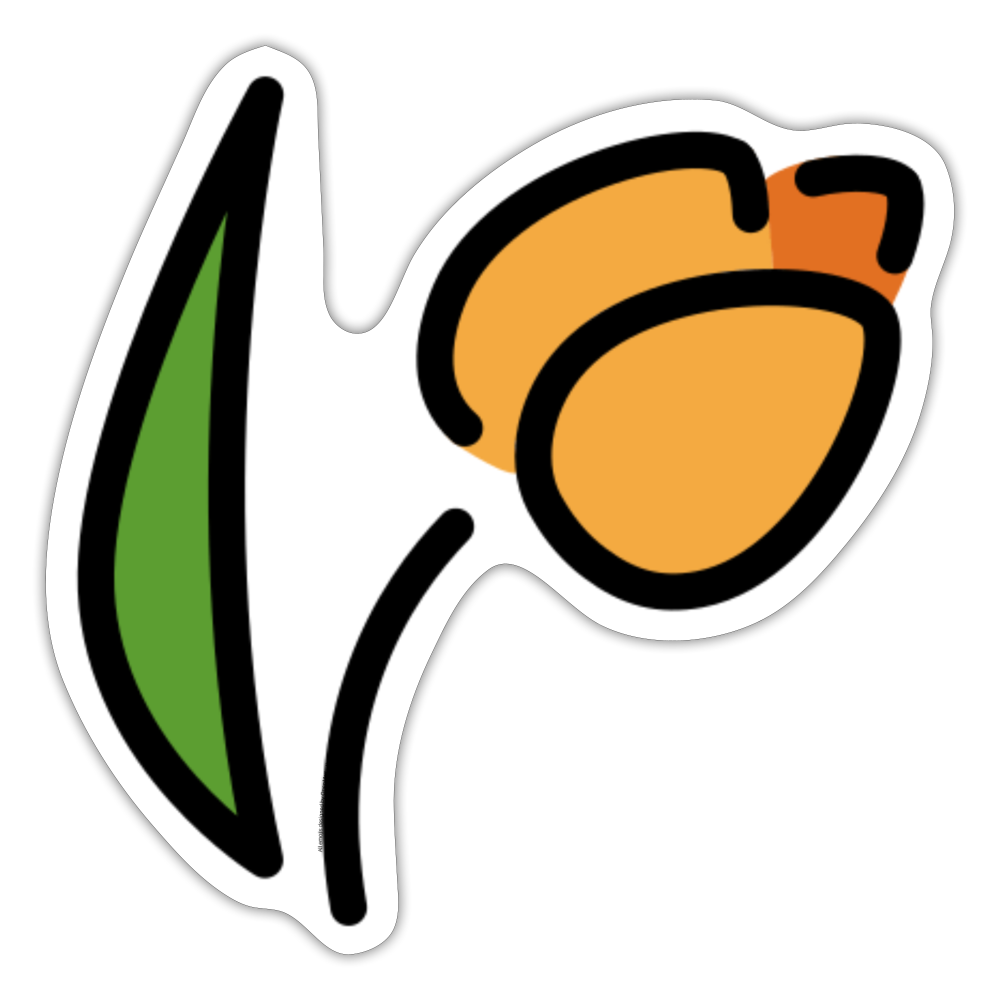 Tulip Moji Sticker - Emoji.Express - white matte