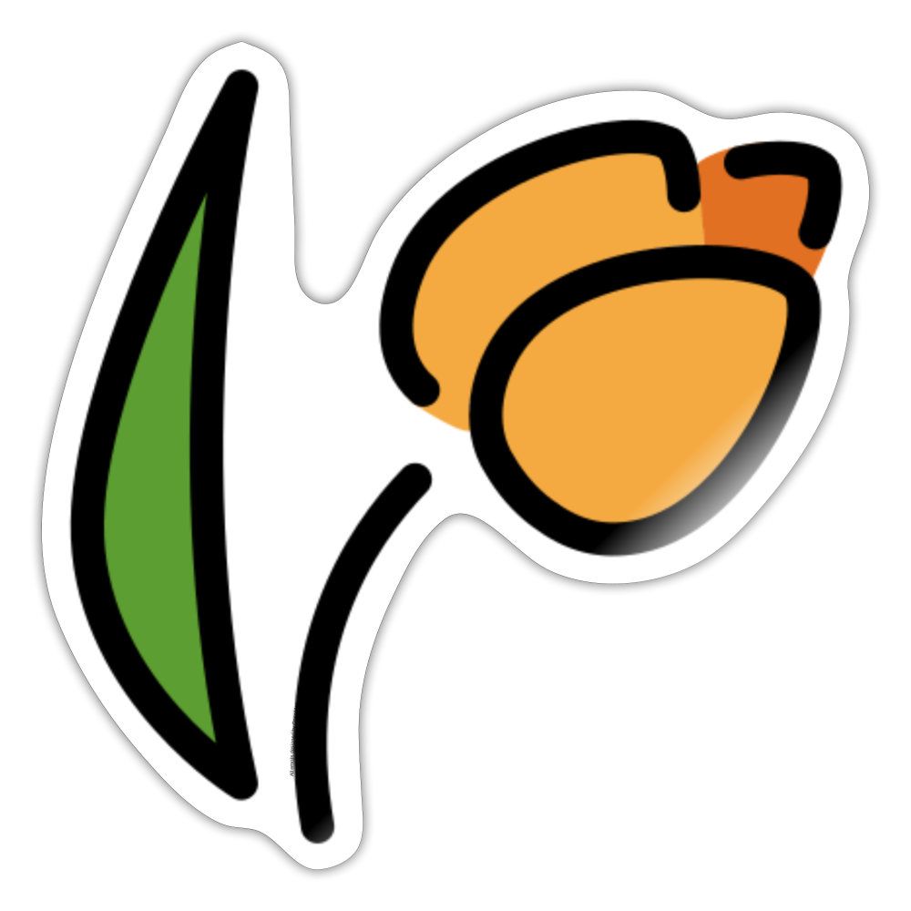 Tulip Moji Sticker - Emoji.Express - white glossy