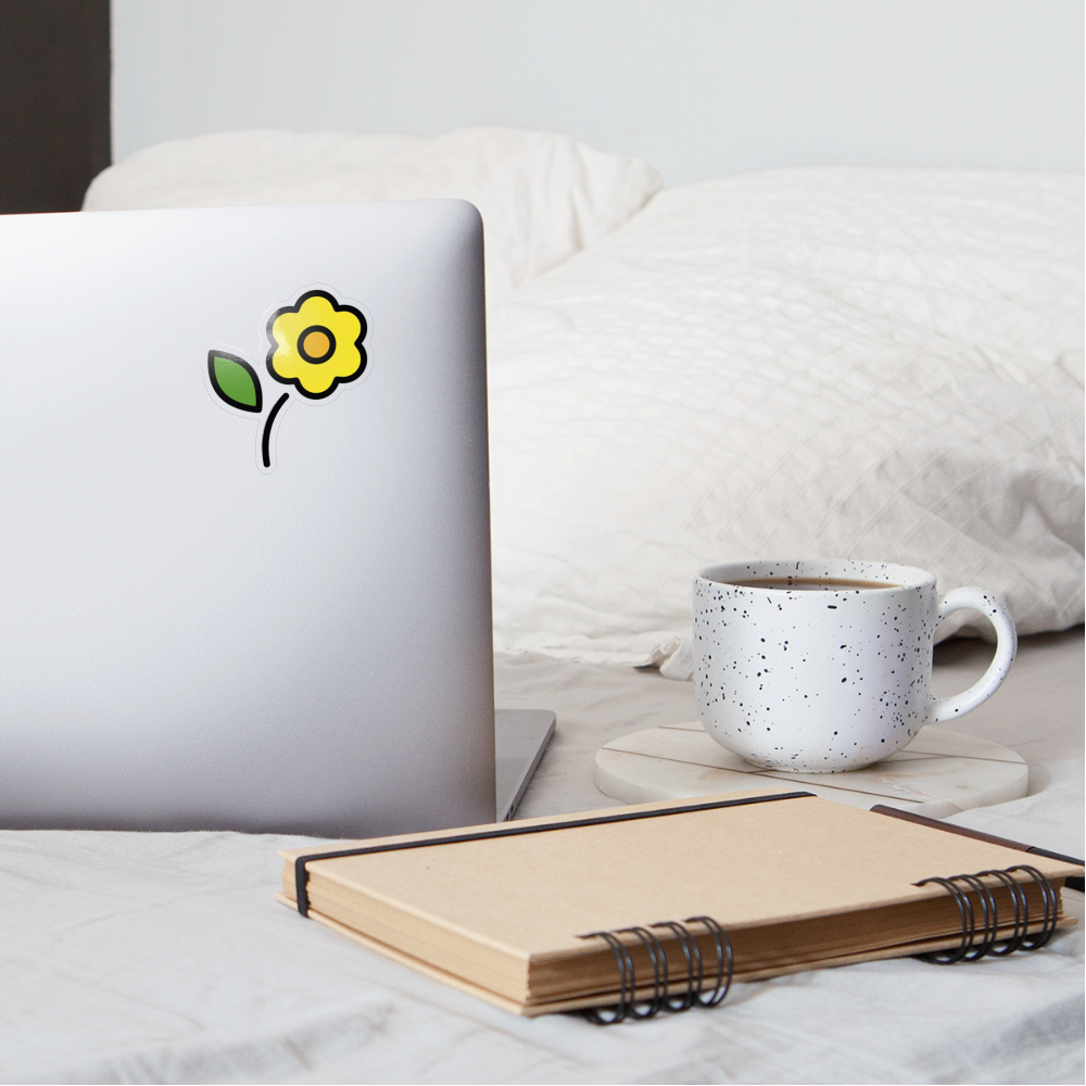 Blossom Moji Sticker - Emoji.Express - transparent glossy