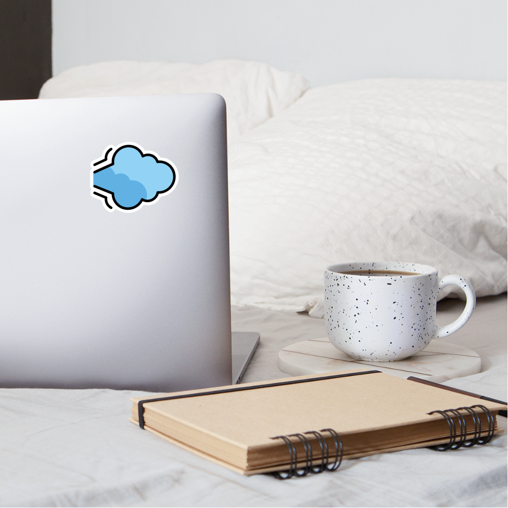 Dashing Away Moji Sticker - Emoji.Express - white matte
