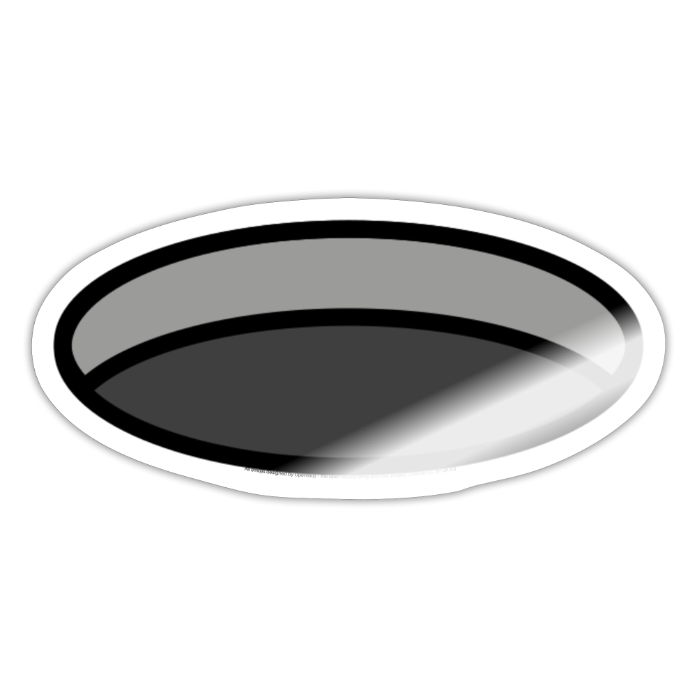Hole Moji Sticker - Emoji.Express - white glossy