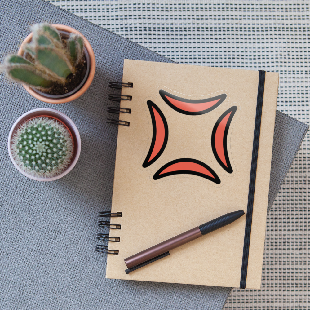 Anger Symbol Moji Sticker - Emoji.Express - transparent glossy