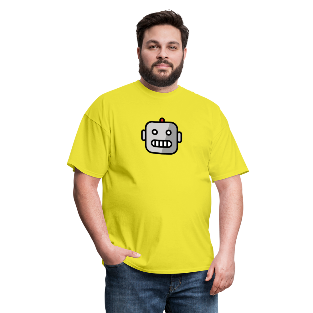 Robot Moji Unisex Classic T-Shirt - Emoji.Express - yellow