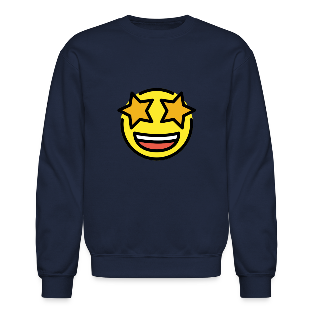 Starstruck Moji Crewneck Sweatshirt - Emoji.Express - navy
