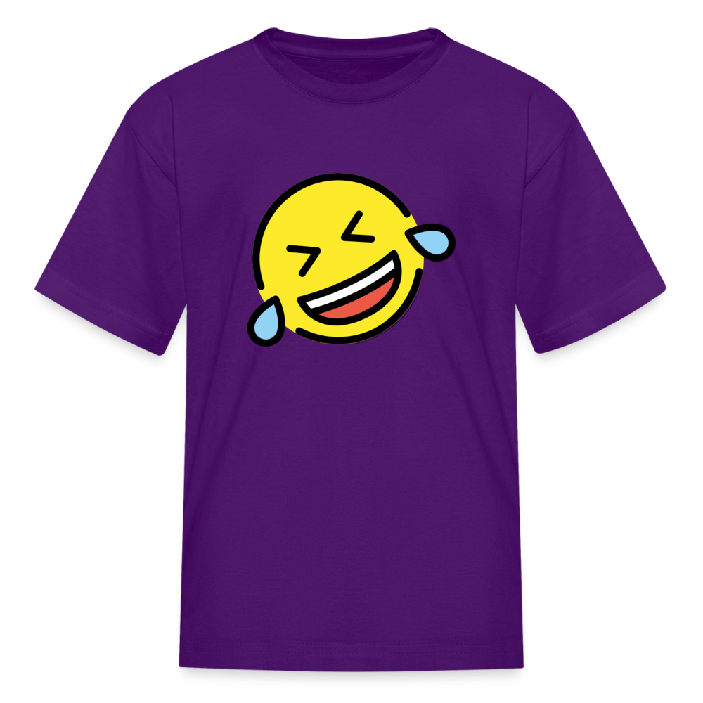 ROFL Moji Kids' T-Shirt - Emoji.Express - purple